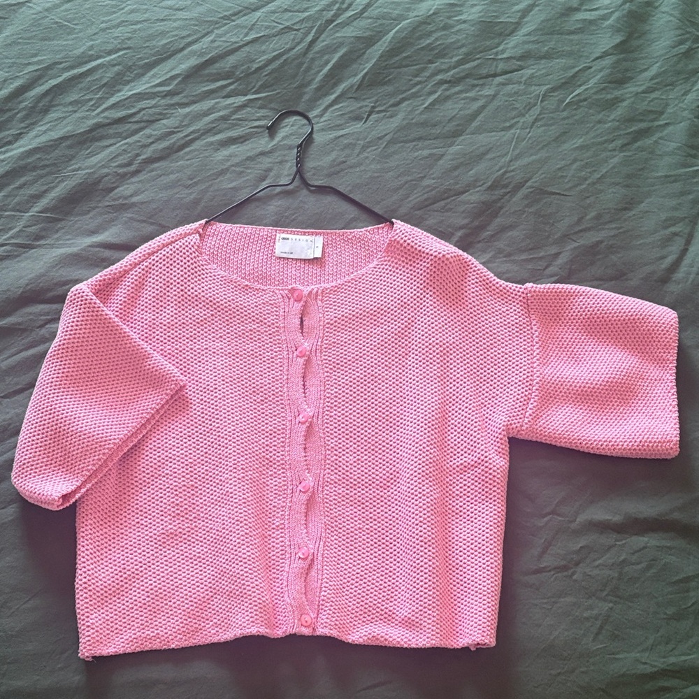 ASOS Pink Women's Cardigan Sweater